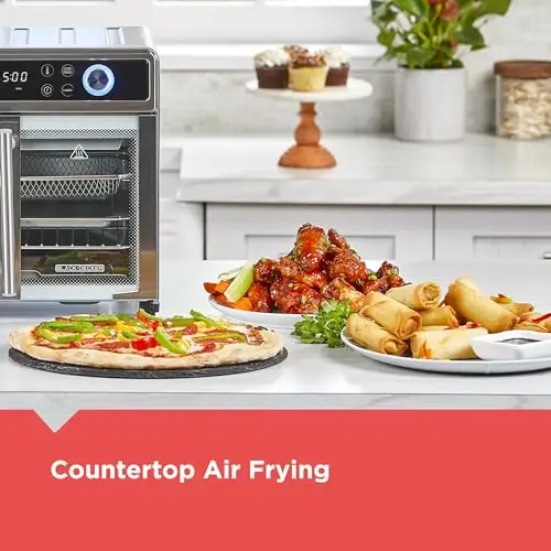 Black+Decker Crisp 'N Bake French Door Air Fryer Oven (TO62D5-1SD