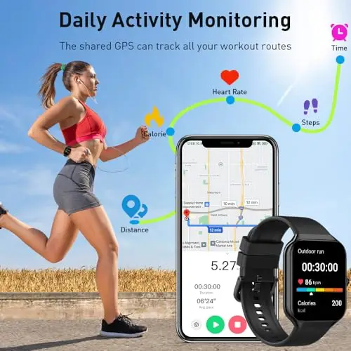 Motast P99 Smart Watch | Requiremints Motast Smart Watch 1.96” HD Touch Screen P99 Sports Fitness Tracker Android iOS main image 0